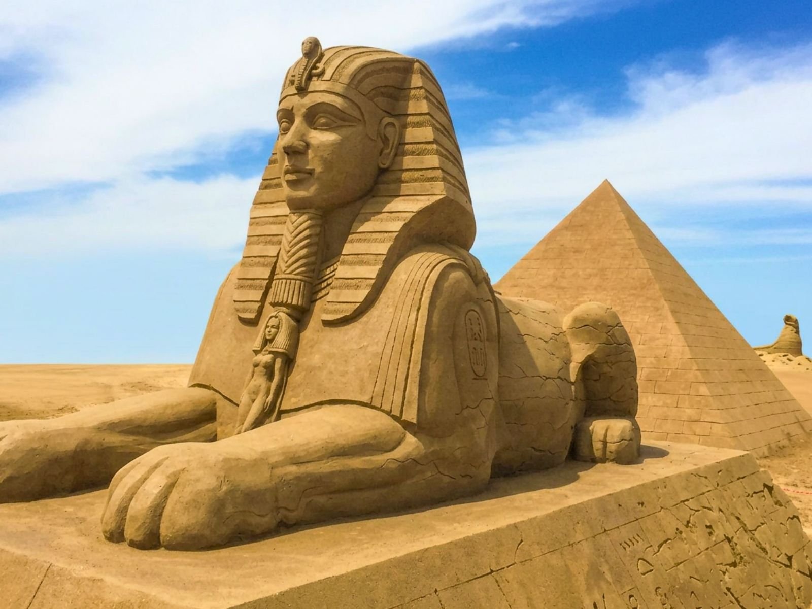 Sand sculpture festival at the Turkish Riviera