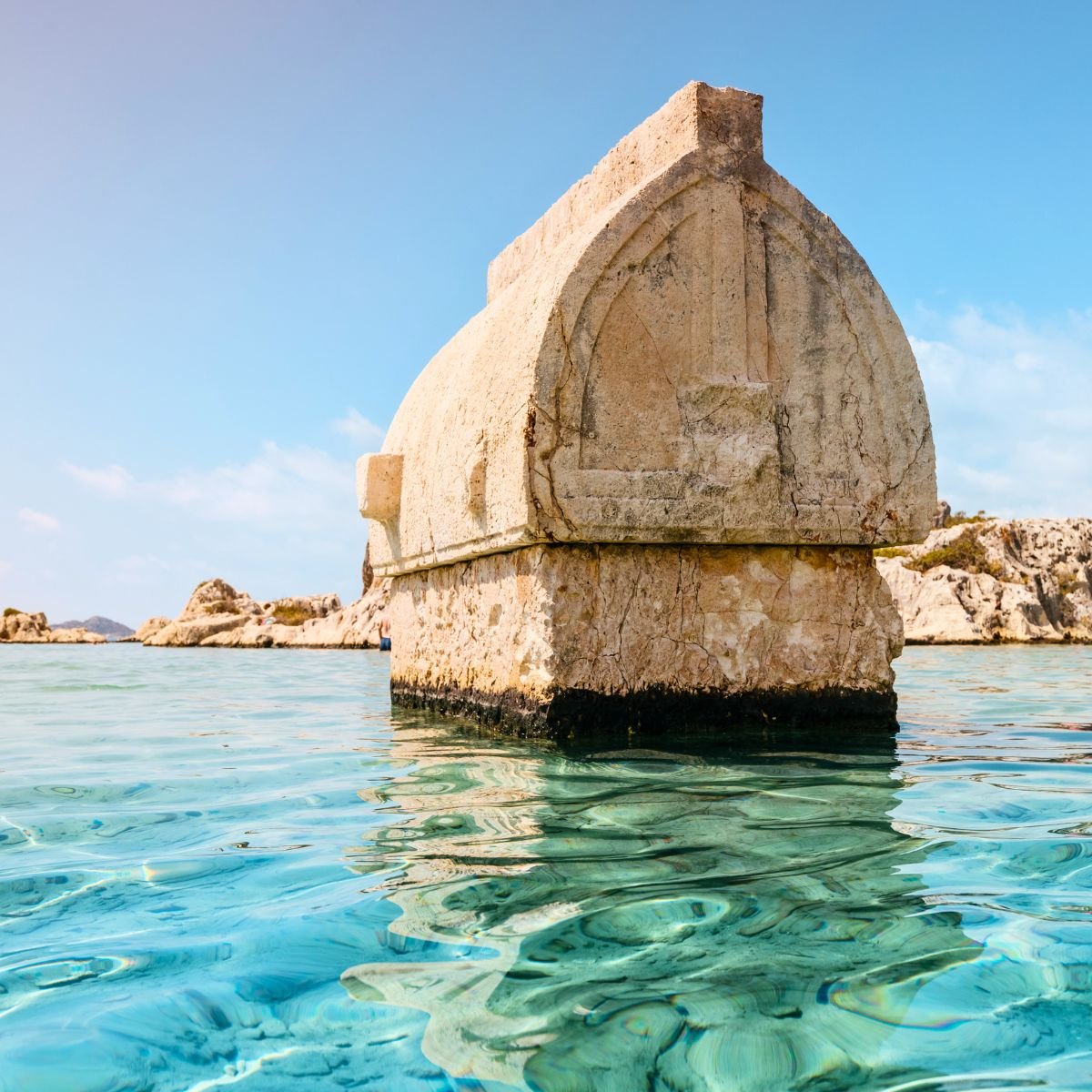 Kekova – Lycian sarcophagus in the sea
