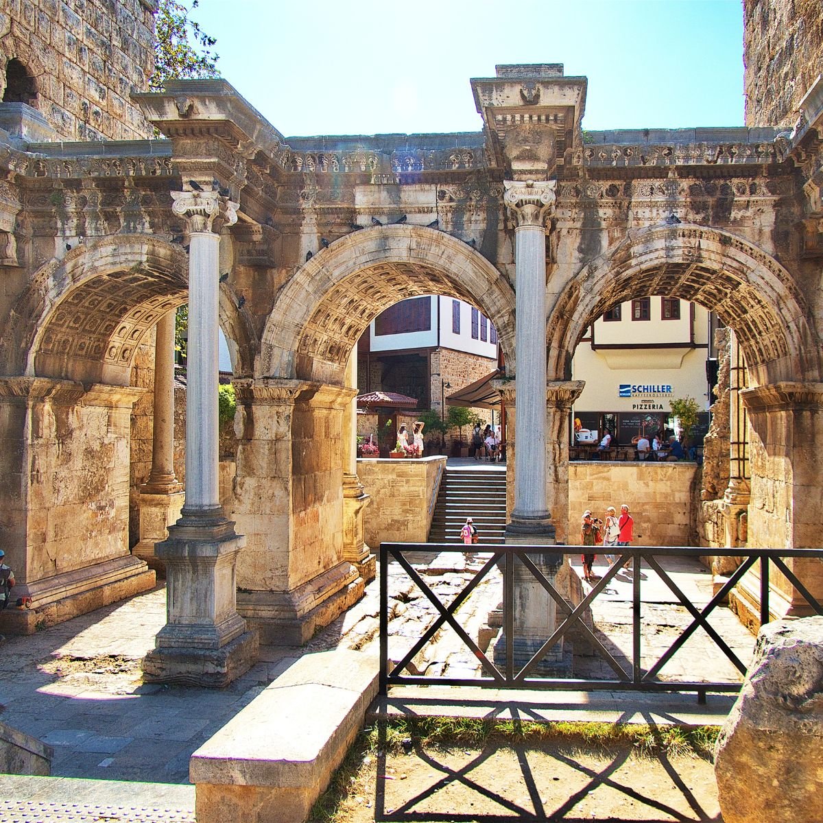 Hadrian's Gate Roman arch in Antalya