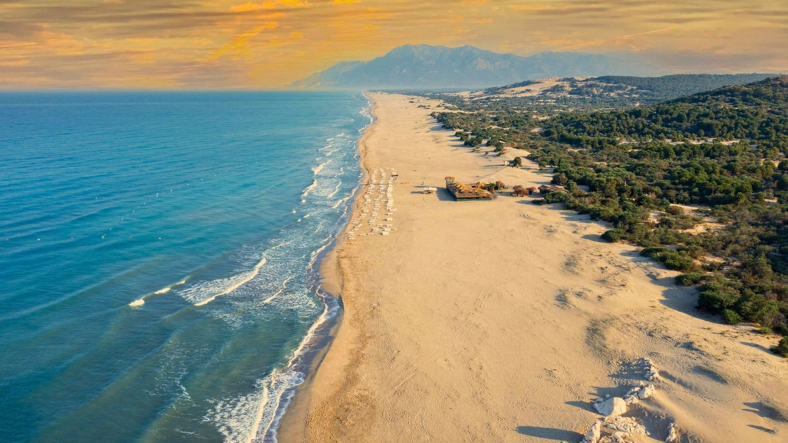 Patara Beach at sunset — Turkish Riviera