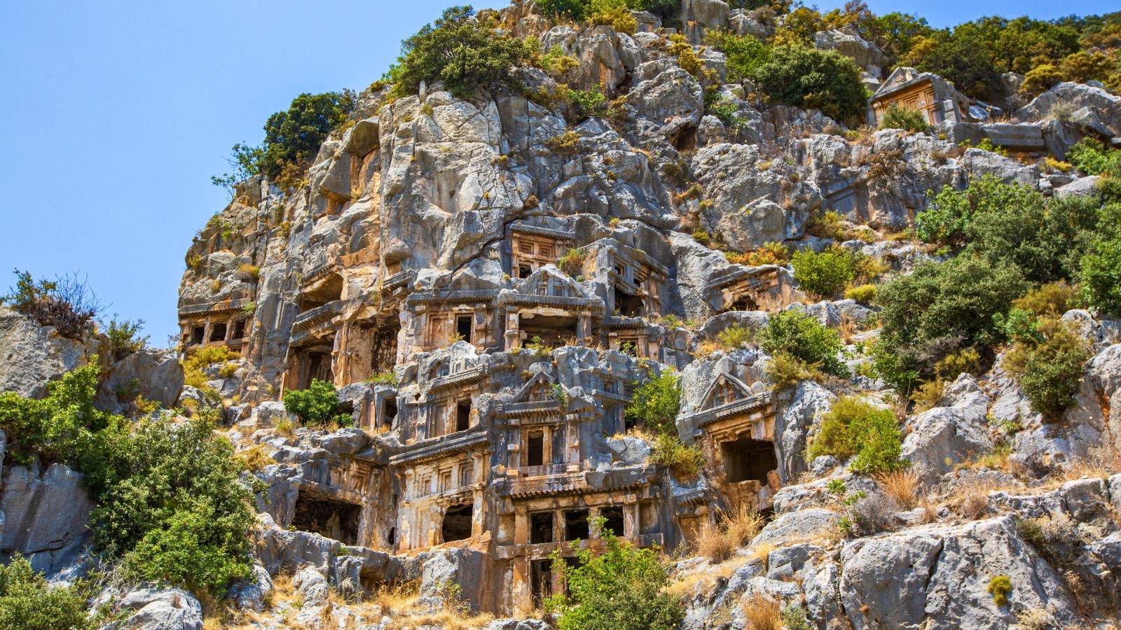 Lycian rock tombs of Myra in Demre